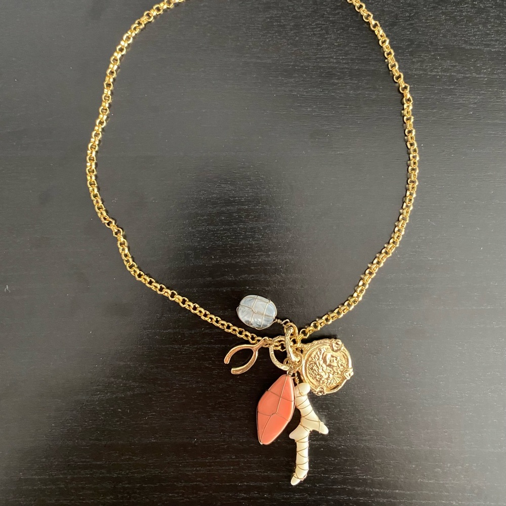 Gold Stone Necklace